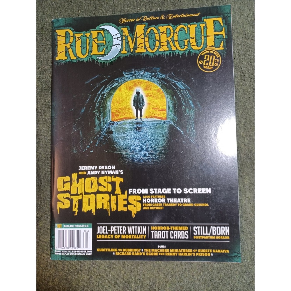 Rue Morgue Magazine #181 (March/April 2018 Marrs Media) VF/NM Ghost Stories‎